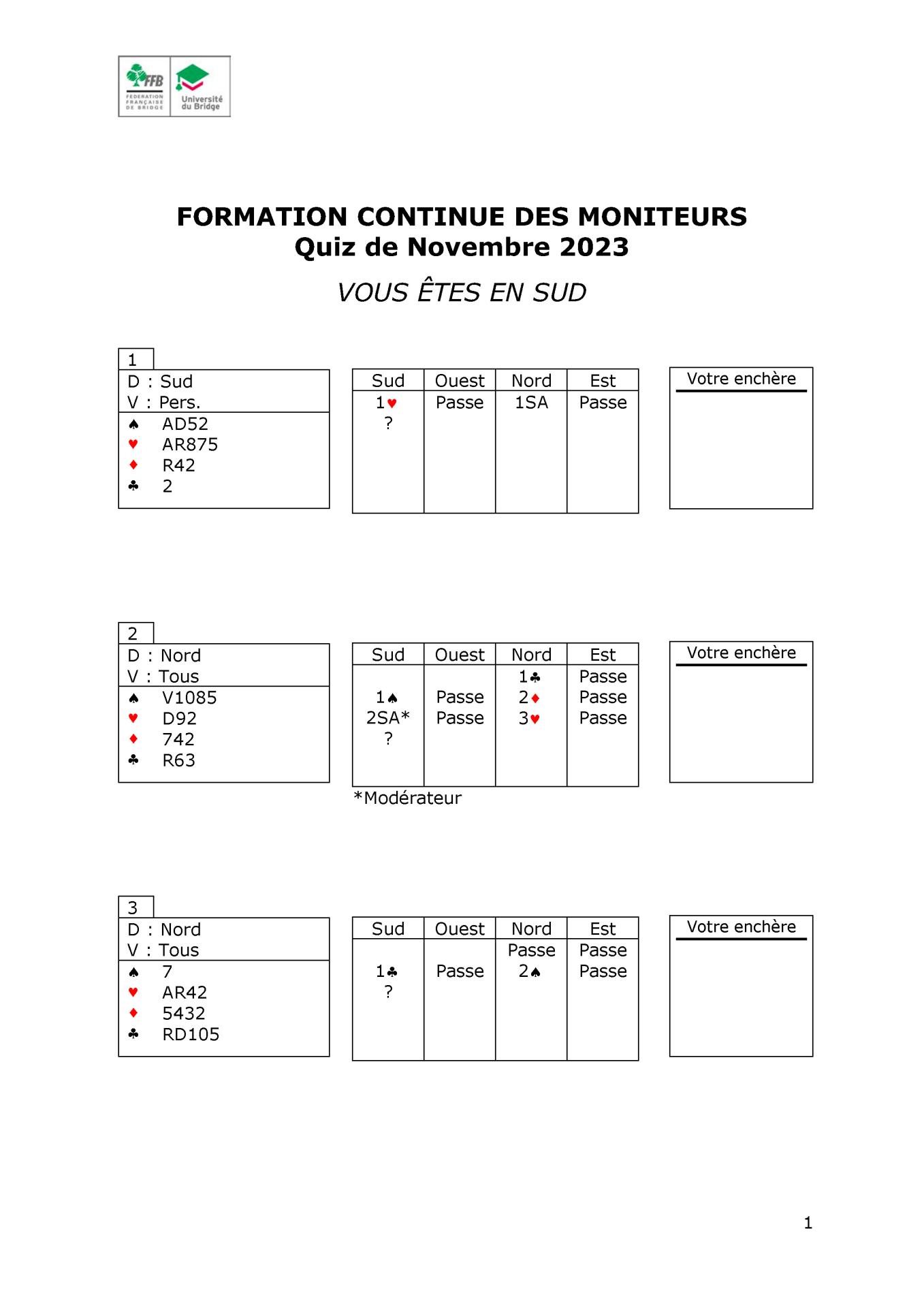 Formation continue des moniteurs quiz novembre 2020 page 1