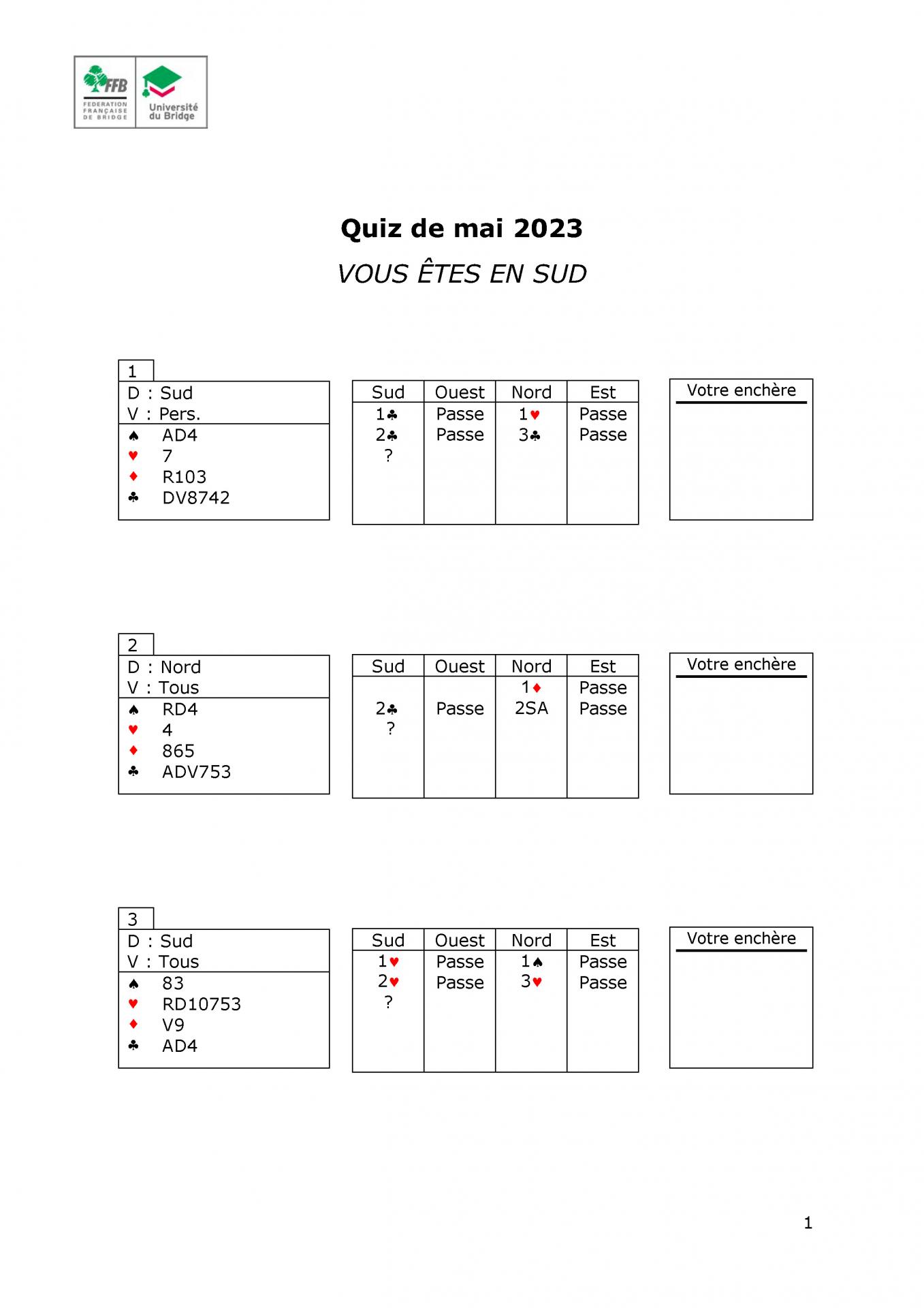 Mars 2023 questions page 1