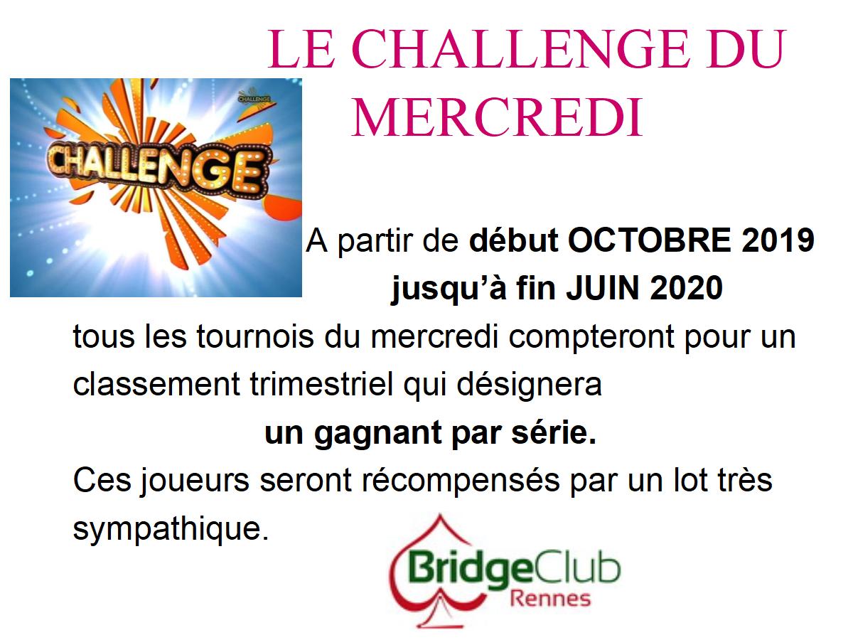 Affiche challenge mercredi