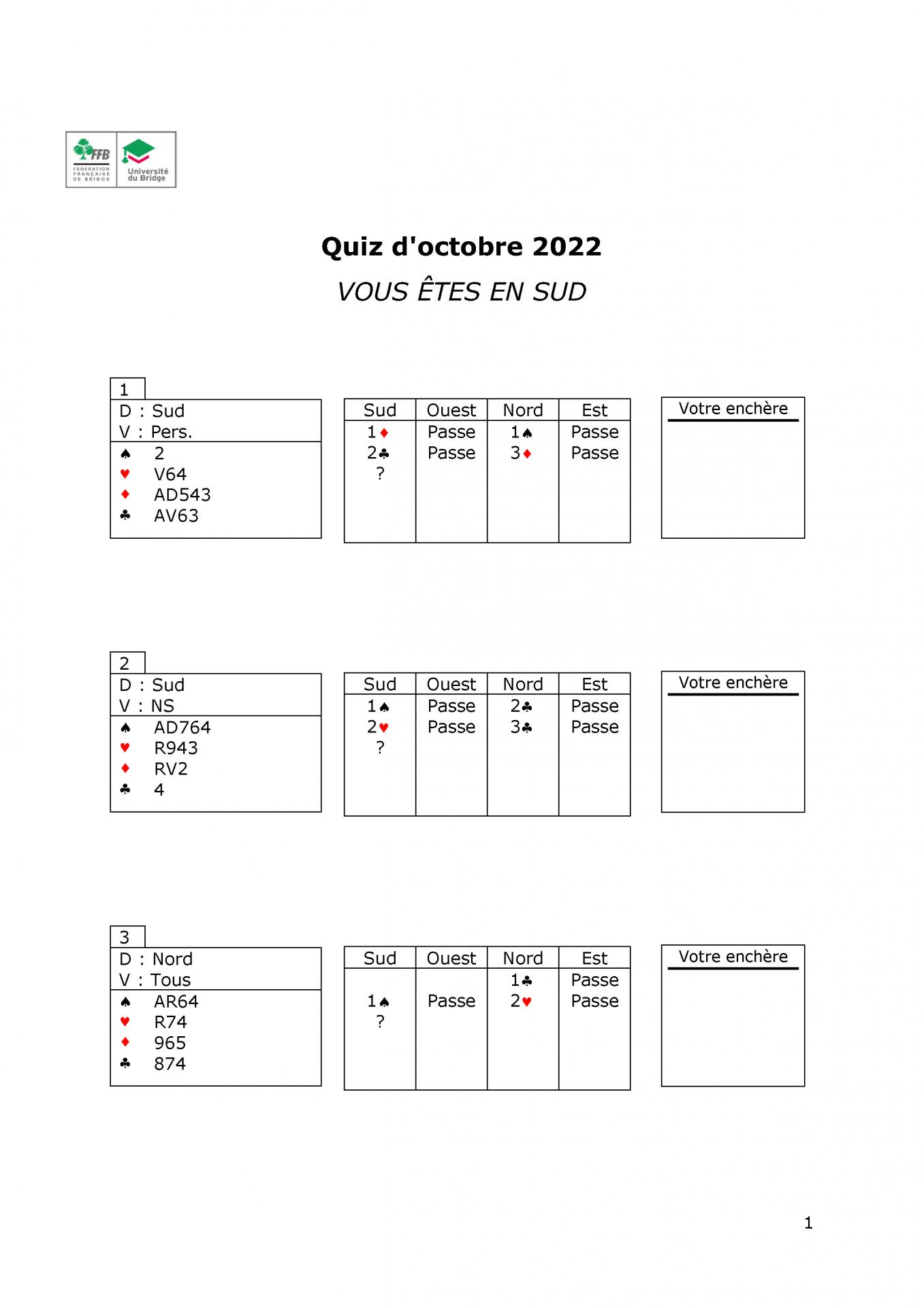 Formation continue des moniteurs quiz decembre 2019 page 1