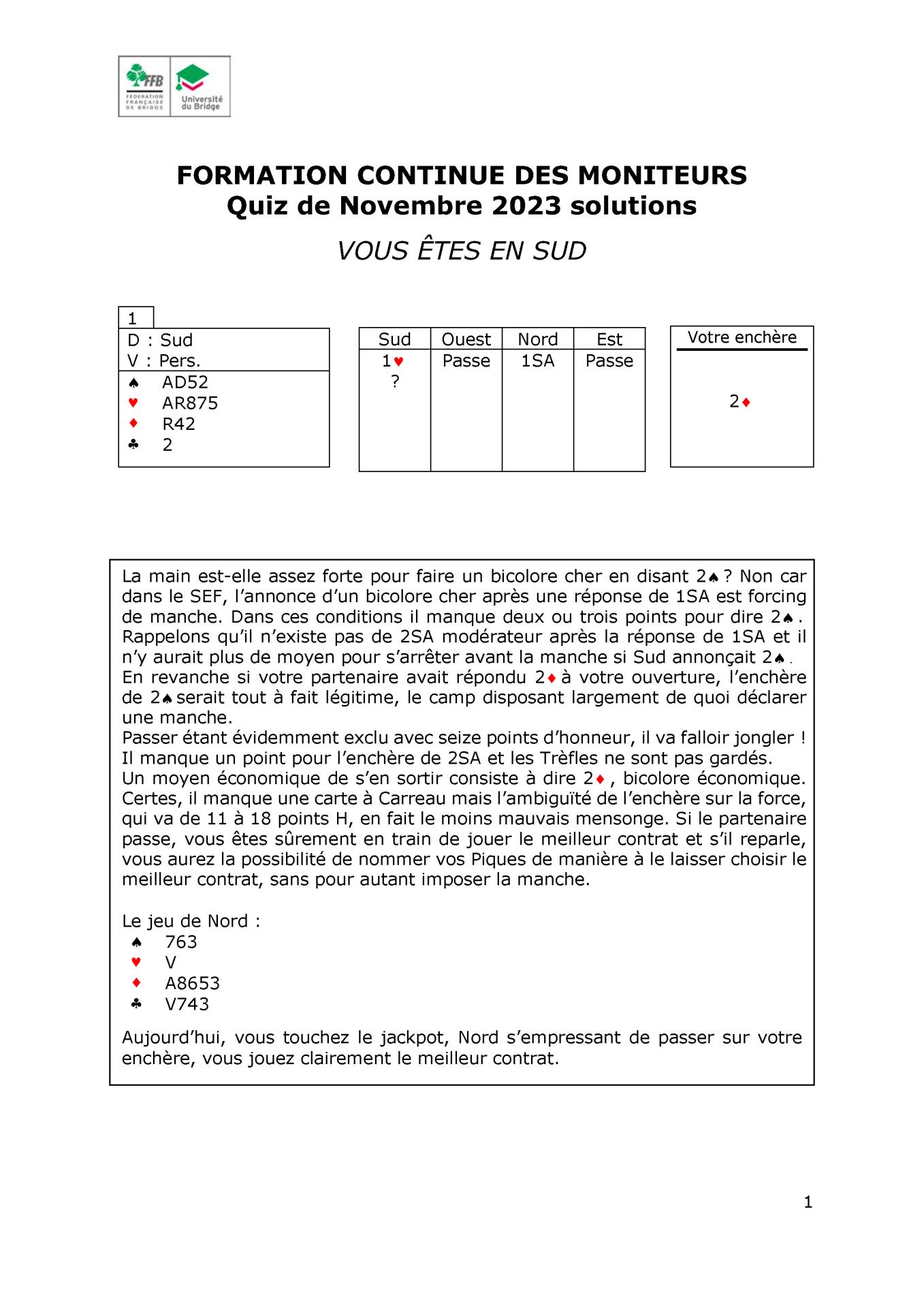 Formation continue des moniteurs solutions novembre 2020 page 1