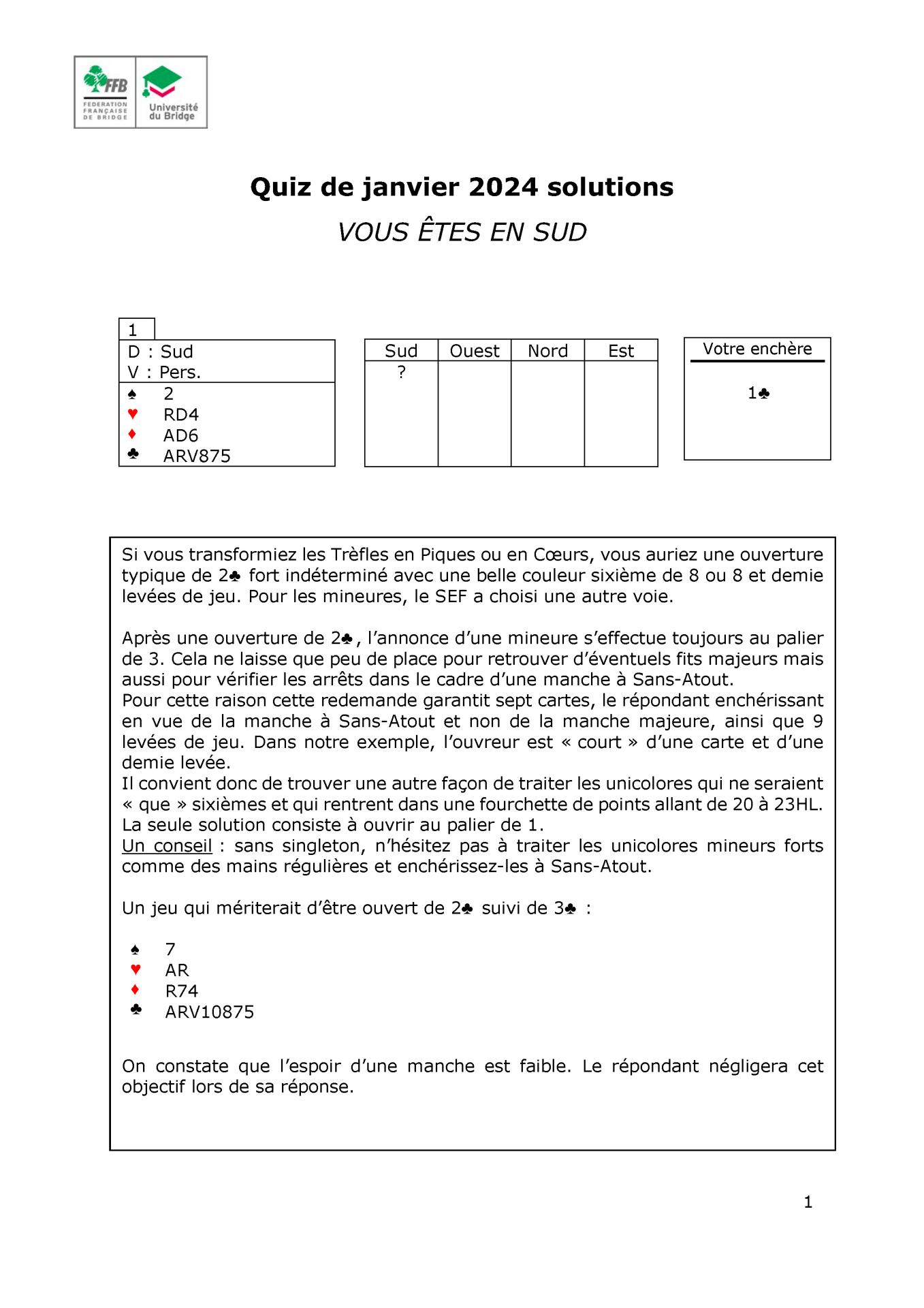 Quiz moniteurs solutions octobre 2023 page 1